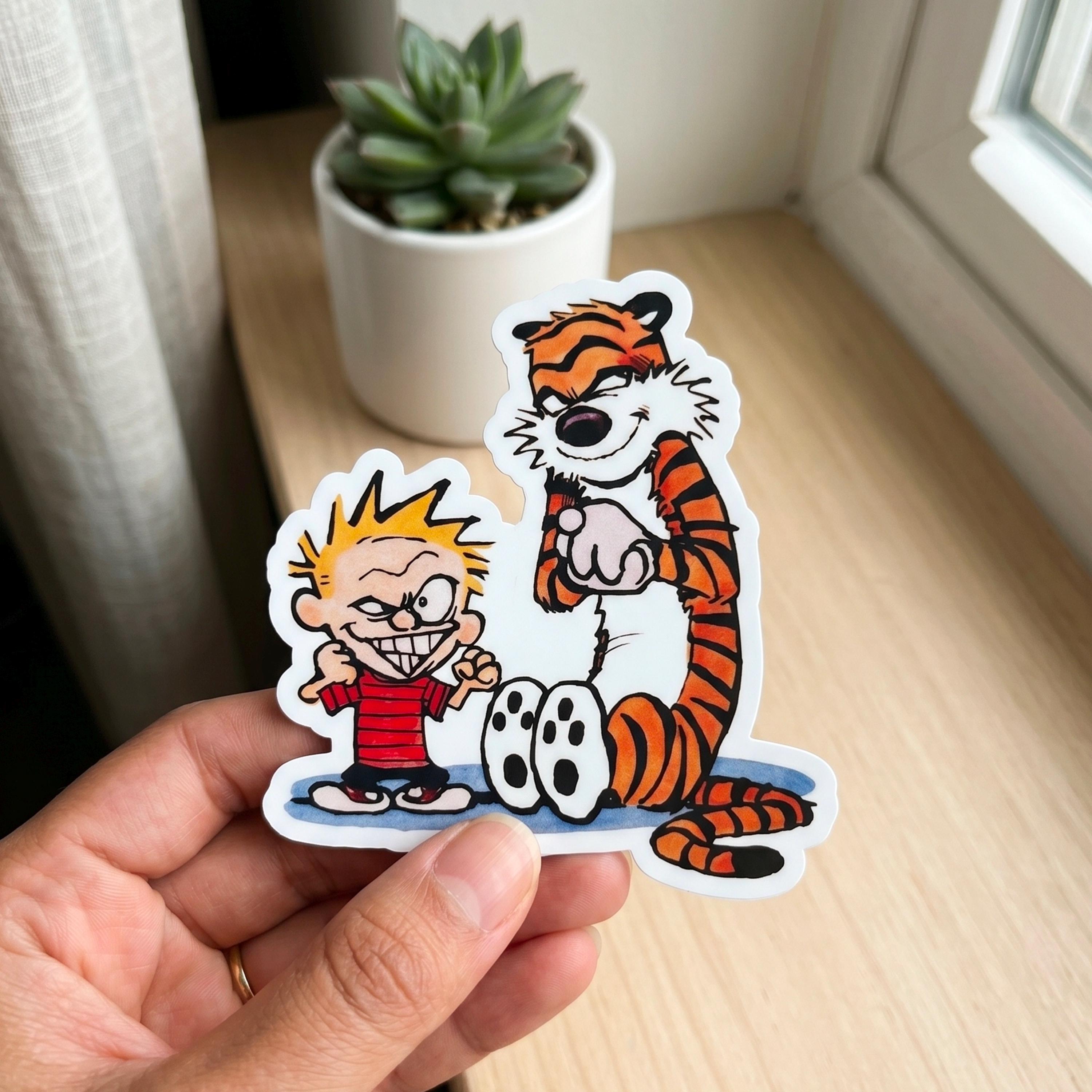 Calvin and Hobbes Bole 11 Kiss-cut Sticker, Logo Vinyl Stickers, Car ...