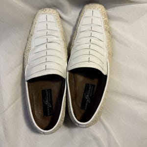 Giorgio Brutini Men\'s White Leather Toe Dress‎ Shoes – Size 7.5M Giorgio brutini private collection - Gem main image 2