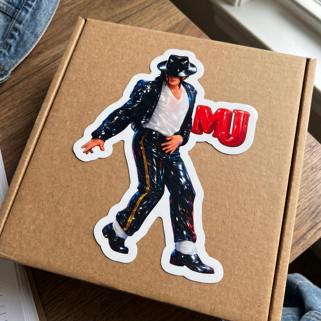 MJ King of Pop Kiss-cut Sticker Stickers Car Magnet Accessories and ...