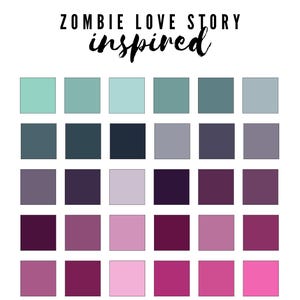 Procreate Color Palette Zombie Love Story Fantasy Goth Creature ...
