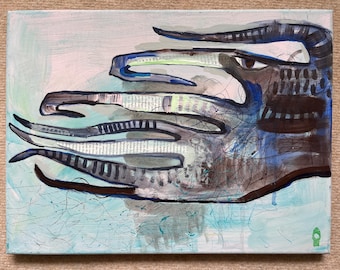 Octopus I - oil on canvas