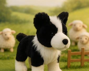 Personalized sheep dog puppy plush soft toy: children's gift (20cm)