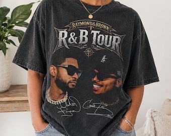 Usher Chris Brown Tour 2026 T-Shirt, R&B Concert Tee, Urban Music Fan Gift, Hip Hop Streetwear
