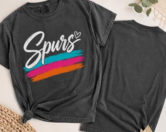 Vintage Spurs for Kid T-Shirt, Retro Basketball Fan Gift, San Antonio Basketball Graphic Tee
