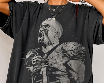 Jalen Hurts Shirt, Philadelphia Eagles #1 Vintage Football Tee, Retro Quarterback Graphic Shirt, Eagles Fan Gift, Game Day Tee
