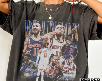 Jalen Brunson Basketball Tee, New York Knicks Shirt, Vintage Style, NYC Basketball Fan Gift