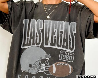 Las Vegas Football Vintage 90s Tee, Raiders Mascot Shirt, Retro Las Vegas Football Fan Gift
