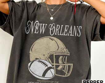 New Orleans Football Vintage T-Shirt, Retro 90s Game Day Sweatshirt, Saints Fan Gift