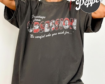 Obsession Horror Movie T-Shirt, Be Careful Who You Wish For, Vintage Film Tee, Gothic Thriller Gift