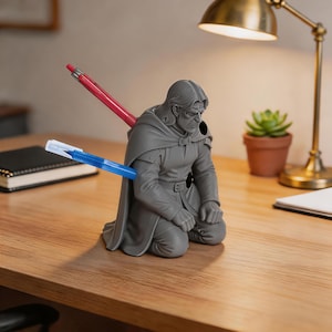 Portalápices Rocky del proyecto Ave María, impreso en 3D, portalápices alienígena Eridiano, regalo para amantes de la ciencia ficción y los libros, organizador de escritorio para geeks, decoración para ingenieros tecnológicos.