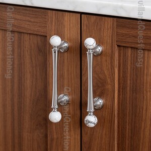 Crystal Brass Cabinet Pull, Pink White Silver Drawer Handle