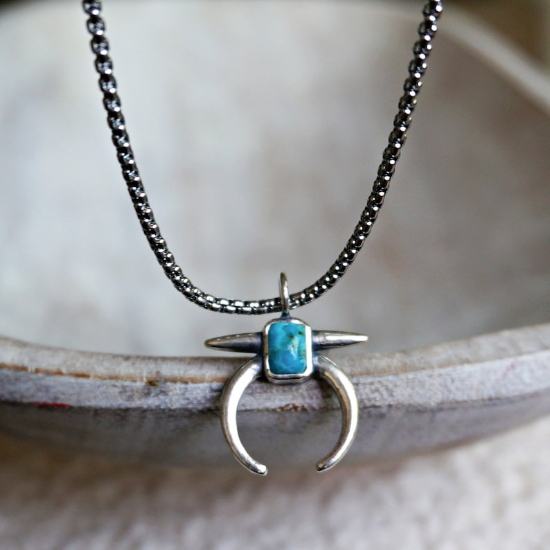 Naja Sterling Silver Necklace Turquoise Necklace Layered - Etsy