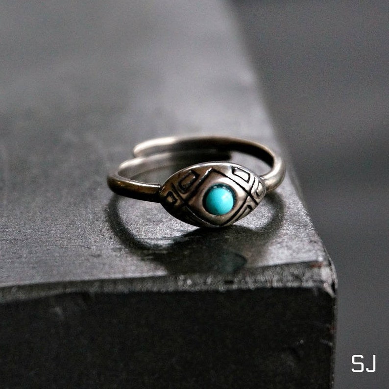 Midi Ring Boho Ring White Agate Ring Ahanu Sterling Silver Ring