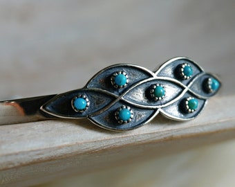 Lucia 925 Silver bracelet, Turquoise Cuff Bracelet, Women Bracelet, Bohemian Jewelry, Turquoise Jewelry, Birthday Gift, Anniversary Gift