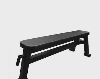 Platte Trainingsbank J1 GymFactory | Professionele Gewichtsbank Krachttraining Thuis & Sportschool Dumbbell Bank