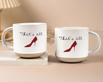 The Devil Wears 2 That's All Mug,Funny Office Humor Mug, That's All Red High Heel Coffee Cup, Sassy Boss Babe Ceramic Mug