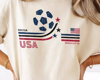 USA Soccer World Cup 2026 Tee, Retro Soccer Fan Shirt, Fathers Day Gift, United States Football
