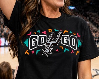 Go Spurs Go Shirt, San Antonio Basketball Fan Tee, Retro Basketball Team Spirit Gift