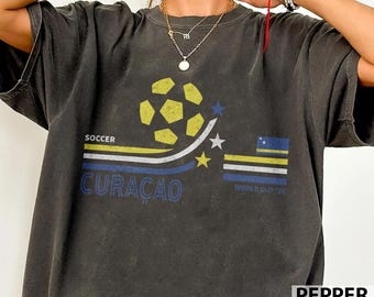 Curacao Soccer World Cup 2026 T-Shirt, Retro Football Fan Tee, Fathers Day Gift