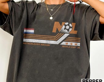Netherlands Soccer World Cup Tee, Dutch Football Fan Gift, Holland Flag Shirt, Futbol T-Shirt
