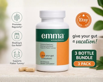 Emma Relief Supplement Konsciens Keto for Gut Bloating 60 Capsules