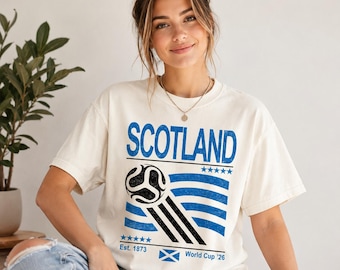 Scotland  Soccer Sweatshirt, Retro 90s Flag, World Cup 2026, Vintage Scotland  Football Fan Gift