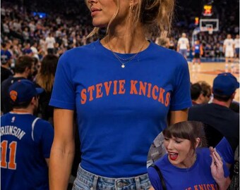 Stevie Knicks T-Shirt, Sporty Graphic Shirt for Basketball Fans, Vintage Basketball Fan Gift