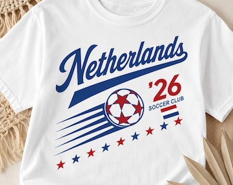 Vintage Netherlands Soccer Comfort Colors Shirt, 90s Netherlands Tee Football Team World Cup 2026