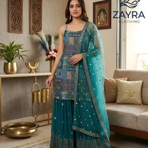 punjabi designer dresses Indian Designer Punjabi Salwar Kameez Party Dress Custom Size