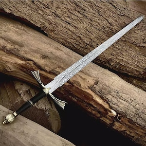 Handmade Daemon Targaryen Dark Sister Sword – Full Metal Fantasy Replica, Cosplay Display Sword, Collector Gift - House of The Dragons