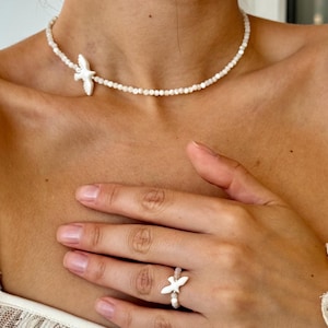 Duivenhalsketting, Duivensieradenset, Parelmoersieraden, Vogelketting, Bijpassende sieradenset, Duivenoorbellen, Duivenring