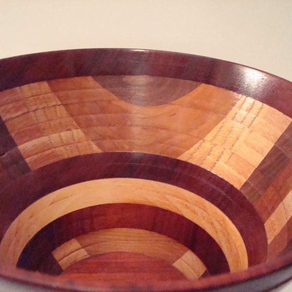 Large Wooden Bowl- Rosewood Bowl-Multi Wood Bowl
