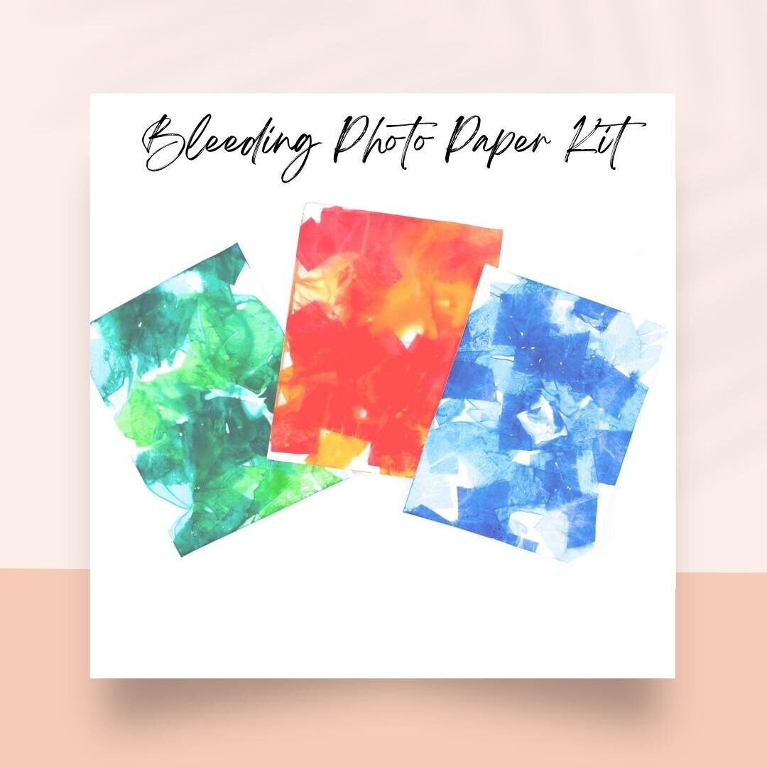 Bleeding Tissue Paper Art Kit Etsy