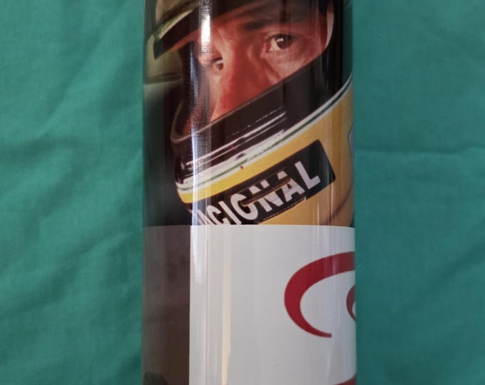 Aryton Senna metal drink tumbler