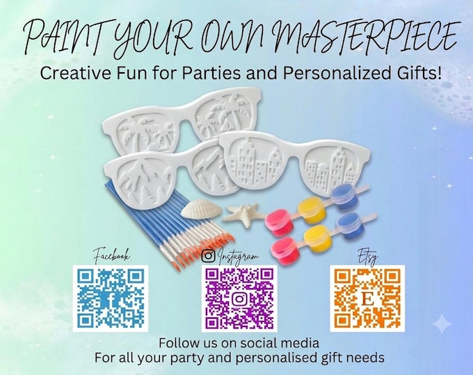 Paint your own. Plaster ornaments. Party favours