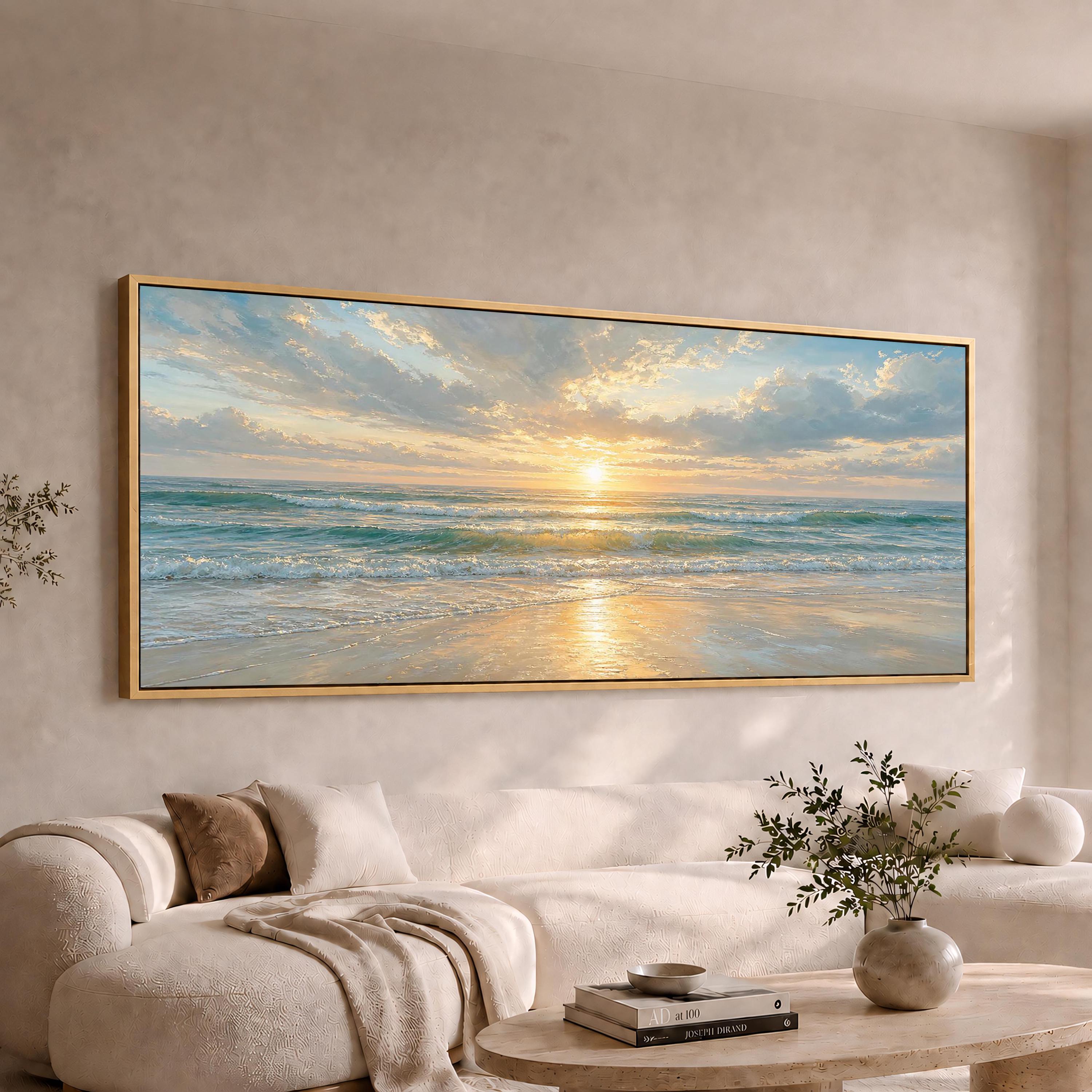 Large Blue Ocean Art - Etsy