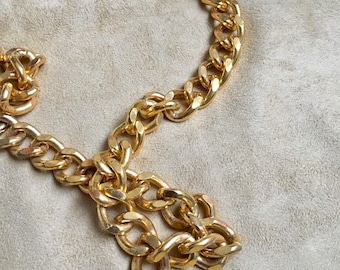 Gold Curb Link Chain Trim