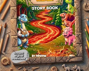 Tiny Dino Volcano Valley Märchenbuch: Dinosaurier-Abenteuer für Kinder im Alter von 4-8 Jahren (PDF-Download)