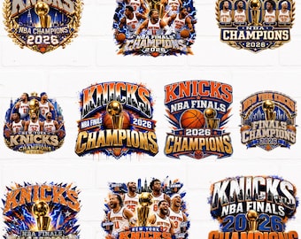 Design för NBA-finalmästarna i New York Knicks 2026 (digital nedladdning)