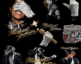 Grafica guanto Michael Jackson PNG Maglietta vintage anni '90 Michael Jackson PNG Maglietta Michael Jackson PNG Pacchetti Michael Jackson File digitale.