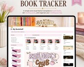 Book Tracker Notion Template, Reading Journal, Digital Bookshelf, Reading Challenge Planner, TBR Tracker, Book Lover Dashboard