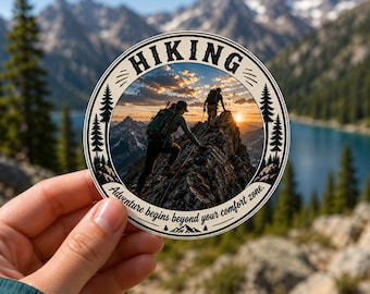 Wandelsticker, bergbeklimmen