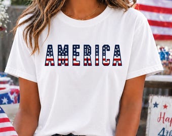 250 Years of Freedom Shirt,  Minimalist America Tee, Matching Family 4th of July Outfit, Comfort Colors 1717 Gift, Bella Canvas Youth