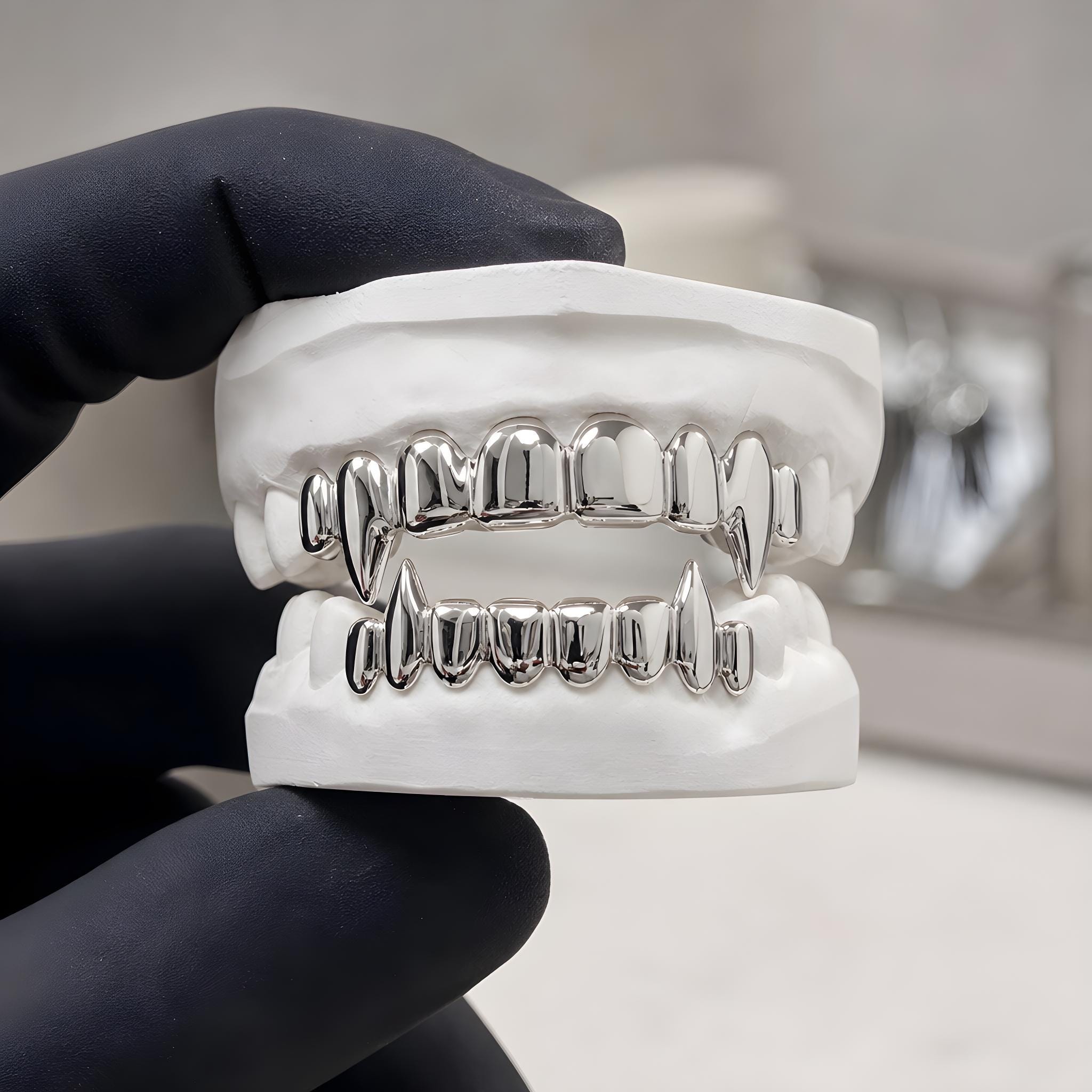 Custom silver grillz - Etsy 日本