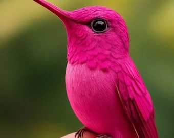 Pink Hummingbird PNG | Vibrant Bird Clipart | Watercolor Wildlife Art | Sublimation Design | Printable Wall Art | Digital Download