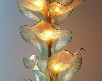 Elegant Flower Floor Lamp 3D Model | Modern Glass Petal Lamp | Decorative Lighting STL OBJ FBX | Interior Decor 3D Design