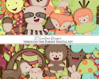 Through the Forest Digital Scrapbooking Kit