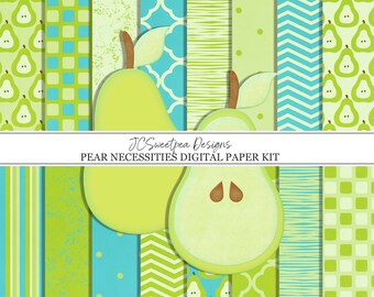 Pear Necessities Digital Scrapbooking Paper Kit