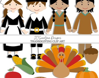 Thanksgiving Clip Art for Commercial and Personal Use - INSTANT DOWNLOAD