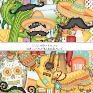 Fiesta Forever Digital Scrapbooking Kit - Cinco de Mayo